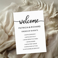 Zeitplan für die Hochzeitserie