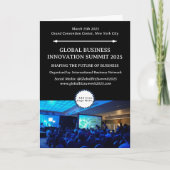 Zeitplan für die Konferenz Programm (Vorderseite)