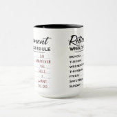 Zeitplan für die Pensionierung .... Tasse (Zentrum)