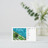 Zeitplan für die personalisierte Kontaktinformatio Visitenkarte (Stehend Vorderseite)