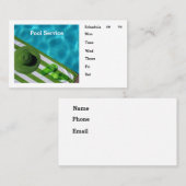 Zeitplan für die personalisierte Kontaktinformatio Visitenkarte (Vorne/Hinten)