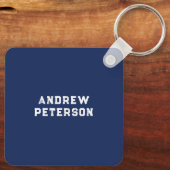 Zeitplan für die Ruhestandsregelung für Red Blue W Schlüsselanhänger (Rückseite)