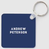 Zeitplan für die Ruhestandsregelung für Red Blue W Schlüsselanhänger (Rückseite)