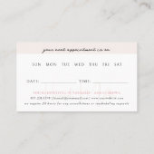 Zeitplan für die Selbstversorgung | Floral Wellnes Visitenkarte (Rückseite)