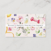 Zeitplan für die Selbstversorgung | Floral Wellnes Visitenkarte (Vorderseite)