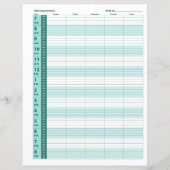 Zeitplan für die tägliche Ernennung | Minzgrün (Vorderseite)