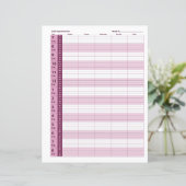Zeitplan für die tägliche Ernennung | Rosa (Stehend Vorderseite)