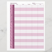 Zeitplan für die tägliche Ernennung | Rosa (Vorderseite)