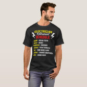 Zeitplan für die Versorgung mit Strom T-Shirt (Vorne ganz)