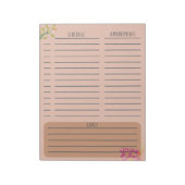 Zeitplan für Ernennungen und Planer Notizblock (Rotiert)