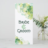 Zeitplan für grüne Klee- und Schmetterlingsecken Einladung (Stehend Vorderseite)