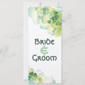 Zeitplan für grüne Klee- und Schmetterlingsecken Einladung (Vorderseite)