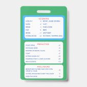 Zeitplan für Lanyard Ausweis (Back)