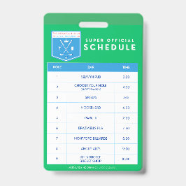 Zeitplan für Lanyard Ausweis