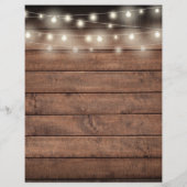 Zeitplan für rustikale Hochzeiten (Rückseite)