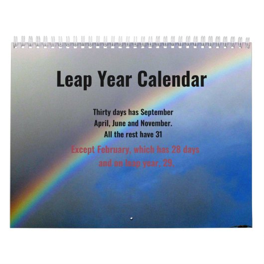Zeitplan - Leap Year Kalender (Titelbild)