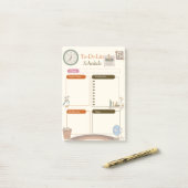 Zeitplan Post-it Klebezettel (Auf Schreibtisch)