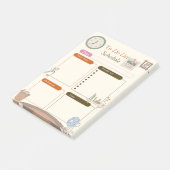 Zeitplan Post-it Klebezettel (angewinkelt)