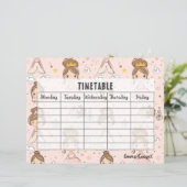 Zeitpläne der Schulbücher für Prinzessinnen und He (Stehend Vorderseite)