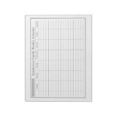 Zeitplaner White Gray Notepad Notizblock (Rotiert)