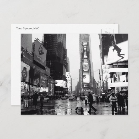 Zeitplatz, NYC-Postkarte Postkarte (Vorne/Hinten)