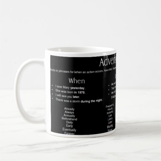 Zeitrabatte - Worte Kaffeetasse (Links)