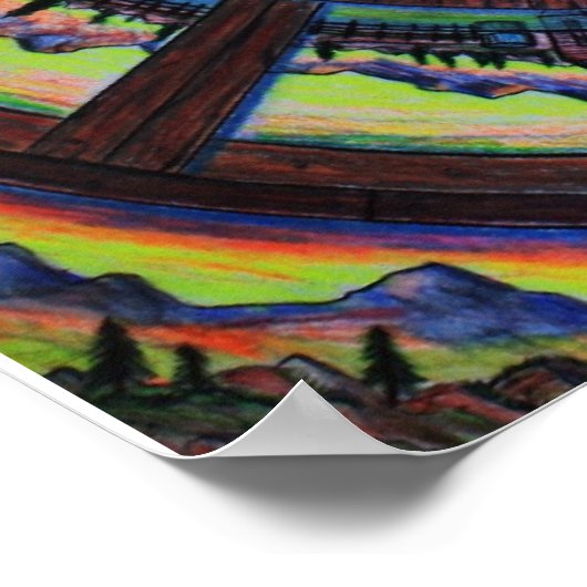 Zeitrad Poster (Ecke)