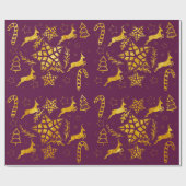 Zeitraffer zum Burgundy Wrapping Geschenkpapier (Flach)