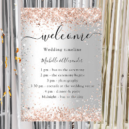 Zeitrahmen für das Goldprogramm der Hochzeitssonne Poster