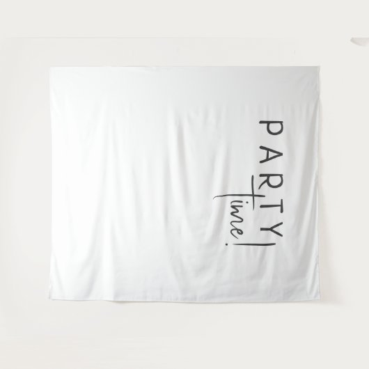 Zeitrahmen für das neutrale Party des Minimalistis Wandteppich (Vorderseite (Horizontal))