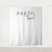 Zeitrahmen für das neutrale Party des Minimalistis Wandteppich (Vorderseite)