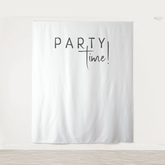 Zeitrahmen für das neutrale Party des Minimalistis Wandteppich (Vorderseite)