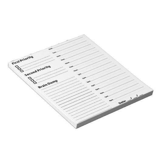 Zeitrahmen Notizblock (angewinkelt)