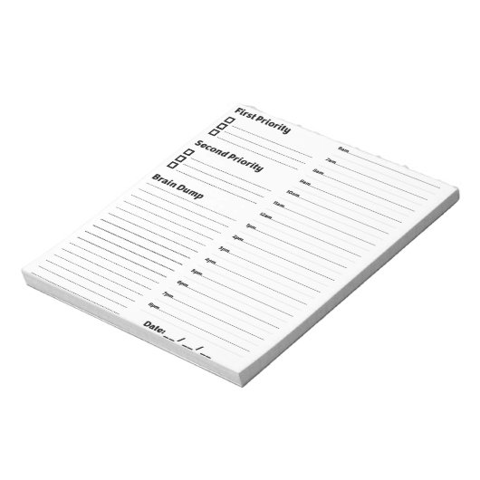 Zeitrahmen Notizblock (Rotiert)