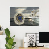 Zeitraubende Vibrationen Poster (Heimbüro)