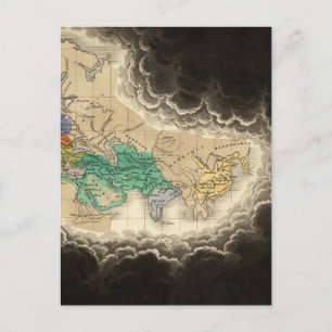 Zeitraum des ersten Kreuzzugs 1100 n. Chr. Postkarte