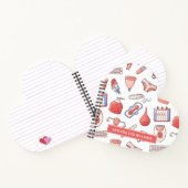 Zeitraum/Menstruationszyklus - Ihr Name/Monogramm  Notizblock (Innenseite)