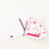 Zeitraum/Menstruationszyklus - Ihr Name/Monogramm  Notizblock (Innenseite)