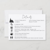 Zeitreihenfolge der Ereignisse Herzstück Leaf Tree Einladung (Vorderseite)