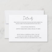 Zeitreihenfolge der Ereignisse Herzstück Leaf Tree Einladung (Vorderseite)