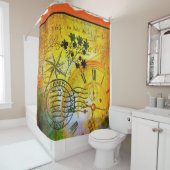 Zeitreise abstrakter Duschvorhang (Beispiel)