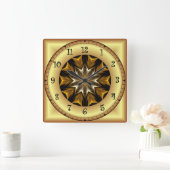 Zeitreise ~ Avant-Garde Design TTA 01 ~ Quadratische Wanduhr (Zuhause)