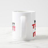 Zeitreise Jumbo-Tasse (Rückseite)