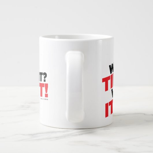 Zeitreise Jumbo-Tasse (Rückseite)