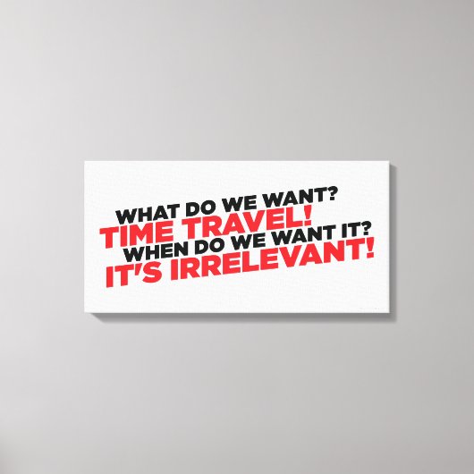 Zeitreise Leinwanddruck (Vorderseite)