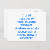 Zeitreise Postkarte (Vorne/Hinten)