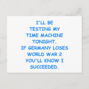 Zeitreise Postkarte