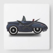 Zeitreise Quadratische Wanduhr (Vorderseite)