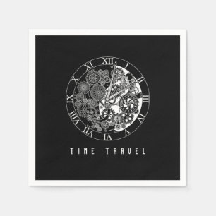 Zeitreise Uhr - Zukunft der vergangenen Fiktion - Serviette