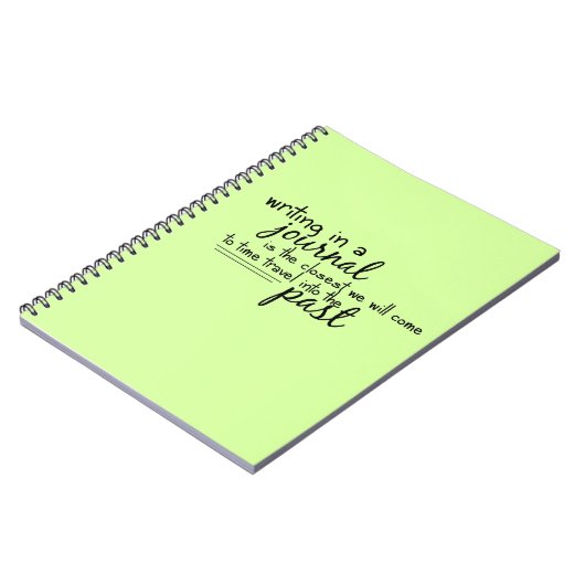 Zeitreise zum Schreiben von Zeitschriften Notizblock (Linke Seite)